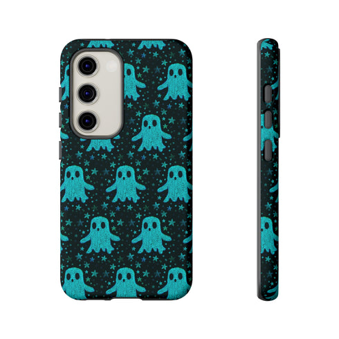Blue Kawaii Ghost Phone Case